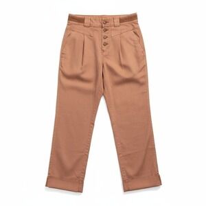 Sundance Linen Blend Quinn Pants Size 4 Burnt Orange Henna